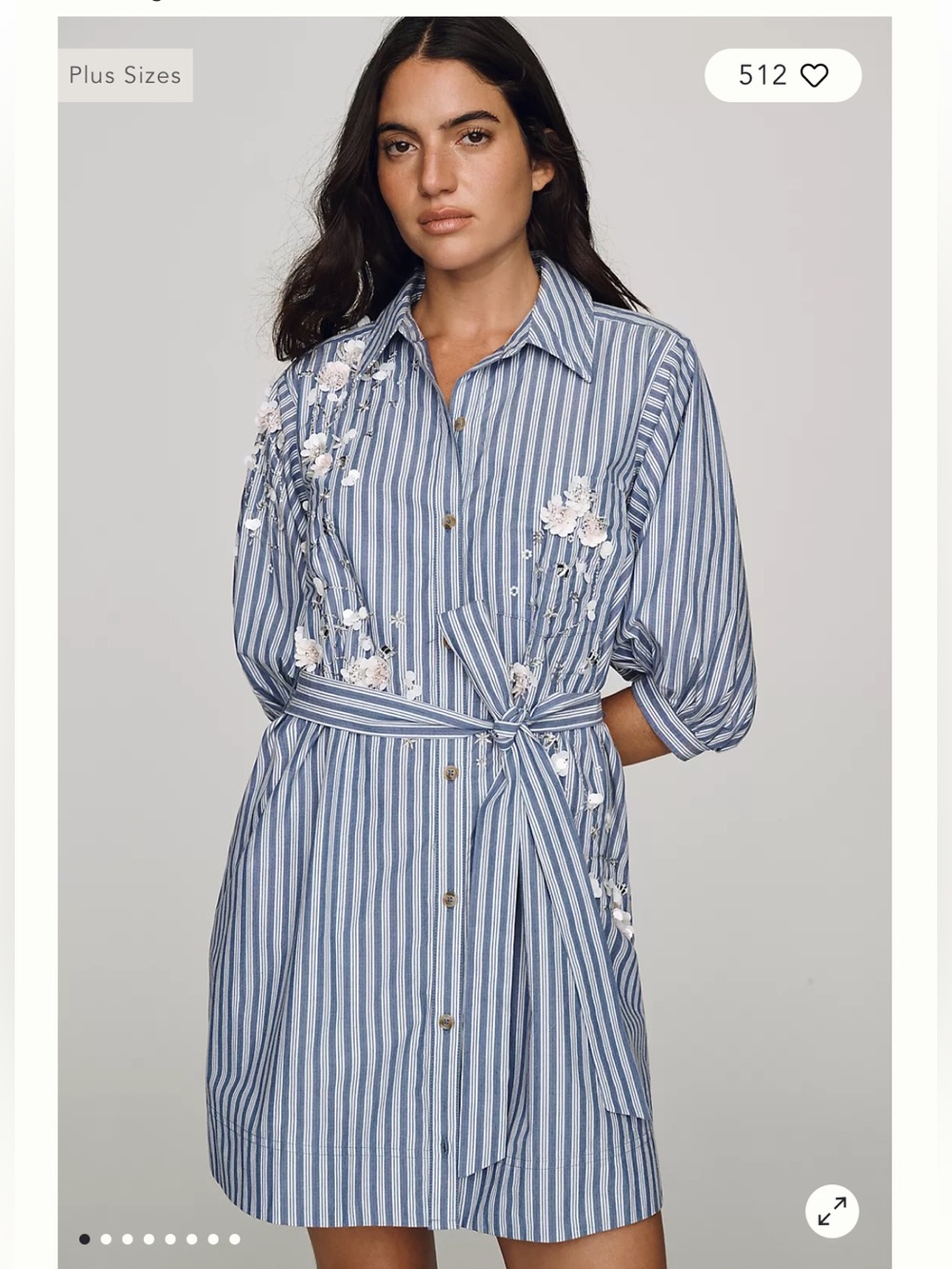 NWT Anthropology Maeve Mona Mini Shirtdress